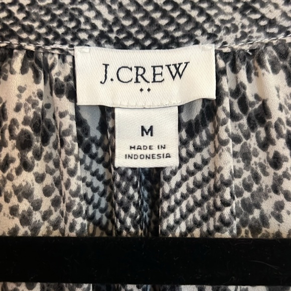 J. Crew Snake Print Blouse - Picture 2 of 3